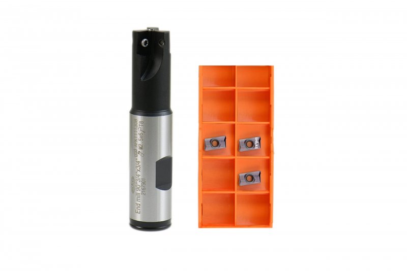 Shars 3 4 90 Degree Square Shoulder Indexable End Mill Withpcs Apkt11t308 Insert 404-2409w 6540 3 P