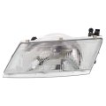 Nissan 200sx 1995 1996 1997 Headlight Driver Side Clear Lens Chrome Housing Polycarbonate Composite Type With Bulbs Replaces 