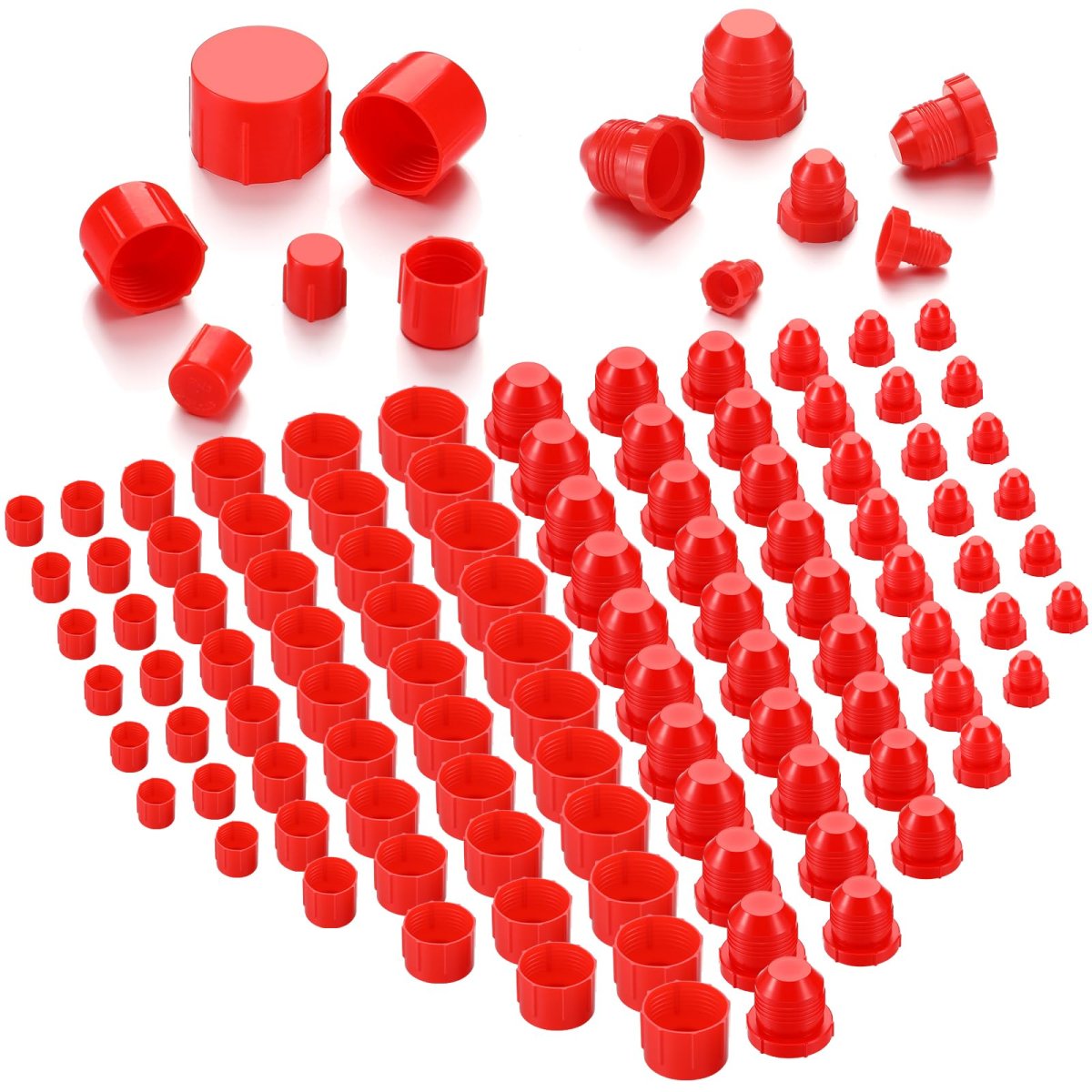 Tallew 144 Pcs Plastic Caps And Plugs Automotive Plug Kit For Servicing Fluid Lines Seals Hoses Blocks Out Dirt Contain