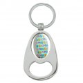 Graphics More Cute Girly Ribbon Bows Set Keychain Chrome Metal Spinning Oval Bottle Opener