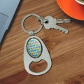 Graphics More Cute Girly Ribbon Bows Set Keychain Chrome Metal Spinning Oval Bottle Opener