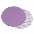 Uxcell 5pcs 6-inch Purple Sanding Discs 2500 Grits Hook And Loop Professional Aluminum Oxide Sand Paper Wet Dry Polish For Wood
