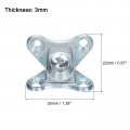 Uxcell 12pcs Removable Corner Brace Metal Butterfly L Brackets Right Angle Support With Screws For Shelves Cabinets Wood