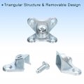 Uxcell 12pcs Removable Corner Brace Metal Butterfly L Brackets Right Angle Support With Screws For Shelves Cabinets Wood
