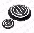 Httmt Mt429-002c- Black Cnc Derby Timing Timer Cover Compatible With H-d Sportster 883 1200 Xl Xr