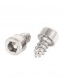 Uxcell 100 Pcs M3x6mm Stainless Steel Hex Socket Cap Head Self Tapping Screws