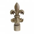 Urbanest Fleur De Lis Lamp Finial 3-inch Tall Cottage 