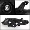 Dna Motoring Oem-hl-0050-r Chrome Amber Factory Style Right Side Projector Headlight Lamp Replacement For 11-20 Sienna