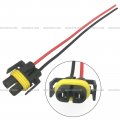 60 Pieces 2 Wire Plug Pin Female For H9 Bulbs Connector Pigtail