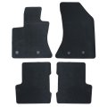 Velour Floor Mats For Jeep Renegade 2015 2020 Custom Fit Front And Rear Black Carpet Liners Anti Slip All Season Full Set 