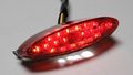 Led Oval Stoplamp With Red Lens And License Plate Light 12v Waterproof Rear Brake Part Number 25-6605 4 In X 3 