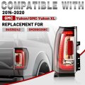 Hecasa Left Tail Light Led For 2015-2020 Gmc Yukon Gmc Xl Replacement 84536242 Gm2800268c Brake Rear Lamp Taillight Clear Lens