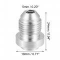 X Autohaux Car Auto 6an Male Weld On Fitting Bung Hose Adapter Fuel Oil Aluminum Alloy Silver Tone Pack Of 10