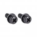 Uxcell M4 X 10mm And 12mm Carbon Steel Phillips Pan Head Machine Screws Bolts Combine With Spring Washer Plain Washers 100pcs