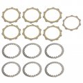 Topteng Clutch Plate Kit Disc Plates Steel Friction For Yamaha Dt125 Dt200 Dt230 Tdr125 Tzr125 Sdr200 Yfs200 Blaster