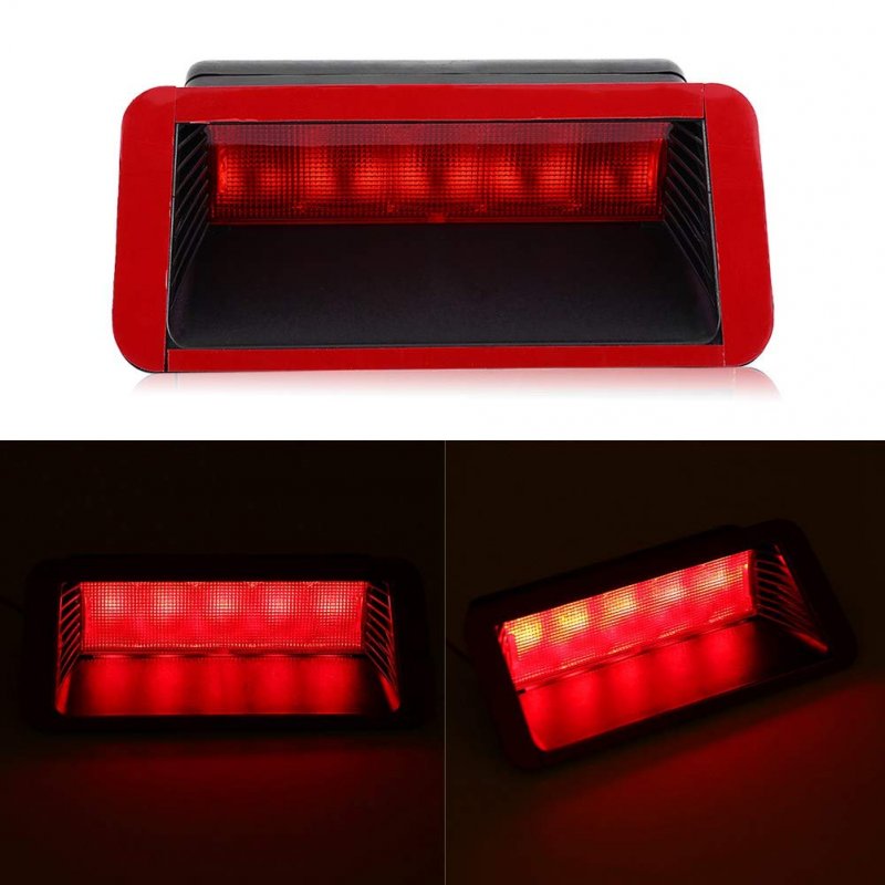 Universal Led Third Brake Light 12v 5led Waterproof Red Trailer For Car Suv Truck Auomotive High Mount 3rd Stop Tail Lamp Rear