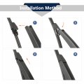 X Autohaux Rear Windshield Wiper Blade Arm Set For Vw Golf Mk4 1997-2003 330mm 13inch