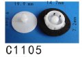 Autobahn88 Exterior-rocker Molding Clip Compatible With Nissan 09-11 Cube Oem 76882az100 Pack Of 20