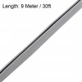Uxcell Edge Trim Seal Grey Pvc Plastic U Channel Protector Fits 3 64 5 30 Feet Length 15 32 Height