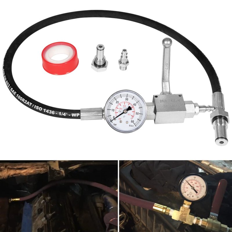High Pressure Oil System Ipr Air Test Tool Kit For Ford Powerstroke 6 0l And 7 3l 1994 20 With 0 Icp Fitting 7 3 Gauge Meter