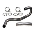 Squirrelly 2 5 Od 304 Stainless 15 180 45 Degree Mandrel Bend V-band Clamp 