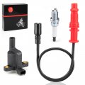 Ignition Coil W Wire Cap Spark Plug For Polaris Sportsman Eps Efi Xp 550 2009-2014 500 Efi 2008-2014