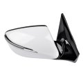 Geluoxi Right Power View Mirror Heated Signal Light White Replacement For Hyundai Santa Fe Sport 2 0l 4l 2013-2018 876204z005 