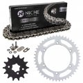 Niche Drive Sprocket Chain Combo For Kawasaki Kdx200 Kdx250 Front 14 Rear 45 Tooth 520v O-ring 110 Links