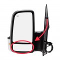 Spieg Driver Side Lower Mirror Glass For Dodge Sprinter 2008-2009 Mercedes Freightliner 2008-2018 Non-heated W Backing Plate Lh