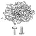 150 Pcs Brazier Head Solid Aluminum Rivets M5 Dia X 10mm Length Round Boat For Repairing Boats Machinery Aircraft Automobile 
