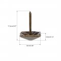 Uxcell Upholstery Nails Tacks 12mm Square Head Antique Furniture Pins Bronze Tone 10 Pcs