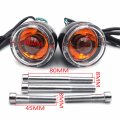 Httmt- Clear Lens Rear Turn Signal Light Indicator For H-d Xl883 Flsb Fxst Flde Flhc
