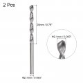 Uxcell Solid Carbide Drill Bits 2 1mm C2 K20 Tungsten Jobber Straight Shank Drilling Tool For Stainless Steel Aluminum Iron
