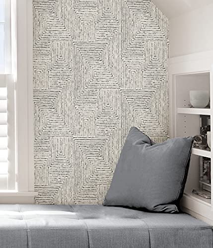Scott Living Sls3975 Ink Peel Stick Wallpaper Black