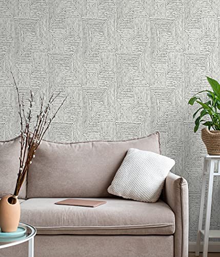 Scott Living Sls3975 Ink Peel Stick Wallpaper Black