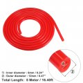 X Autohaux 6mm Id 5 Meter 16 40ft Silicone Vacuum Hose Pipe Water Air Dump Valve Turbo Boost Line Tube Red