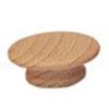 1x3 4 Plain Rd Wood Knob 