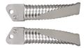 Yana Shiki A4339 Silver Rear Passenger Style Foot Pegs For Suzuki Motorcycles 