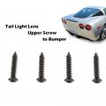 G-plus Bumper Tail Lamp Light Lens Screw Compatible With 2005-2013 C6 Corvette 4pcs Stainless Steel Taillight Security Screws