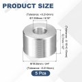 5pcs Aluminum Spacer 3 4 Od X 5 16 Id 1 2 Length Screw Standoff Bushing Plain Finish Unthreaded Round Metal For Screws Bolts