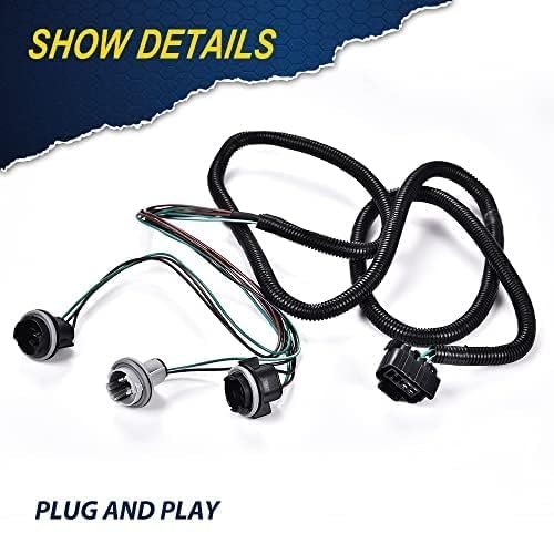Right Rear Tail Light Wiring Harness For 2007 2014 Chevy Silverado And 2008 Gmc Sierra Outer Position Replacement Kit