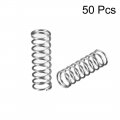 Uxcell Wire Diameter 02 Od 20 Free Length 0 59 Spring Steel Coil Extended Compressed 50pcs
