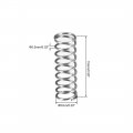 Uxcell Wire Diameter 02 Od 20 Free Length 0 59 Spring Steel Coil Extended Compressed 50pcs