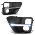 Compatible With Subaru Wrx Sti Pair Of Bumper Driving Running Led Drl Fog Light Bezels Cover Wiring Kit