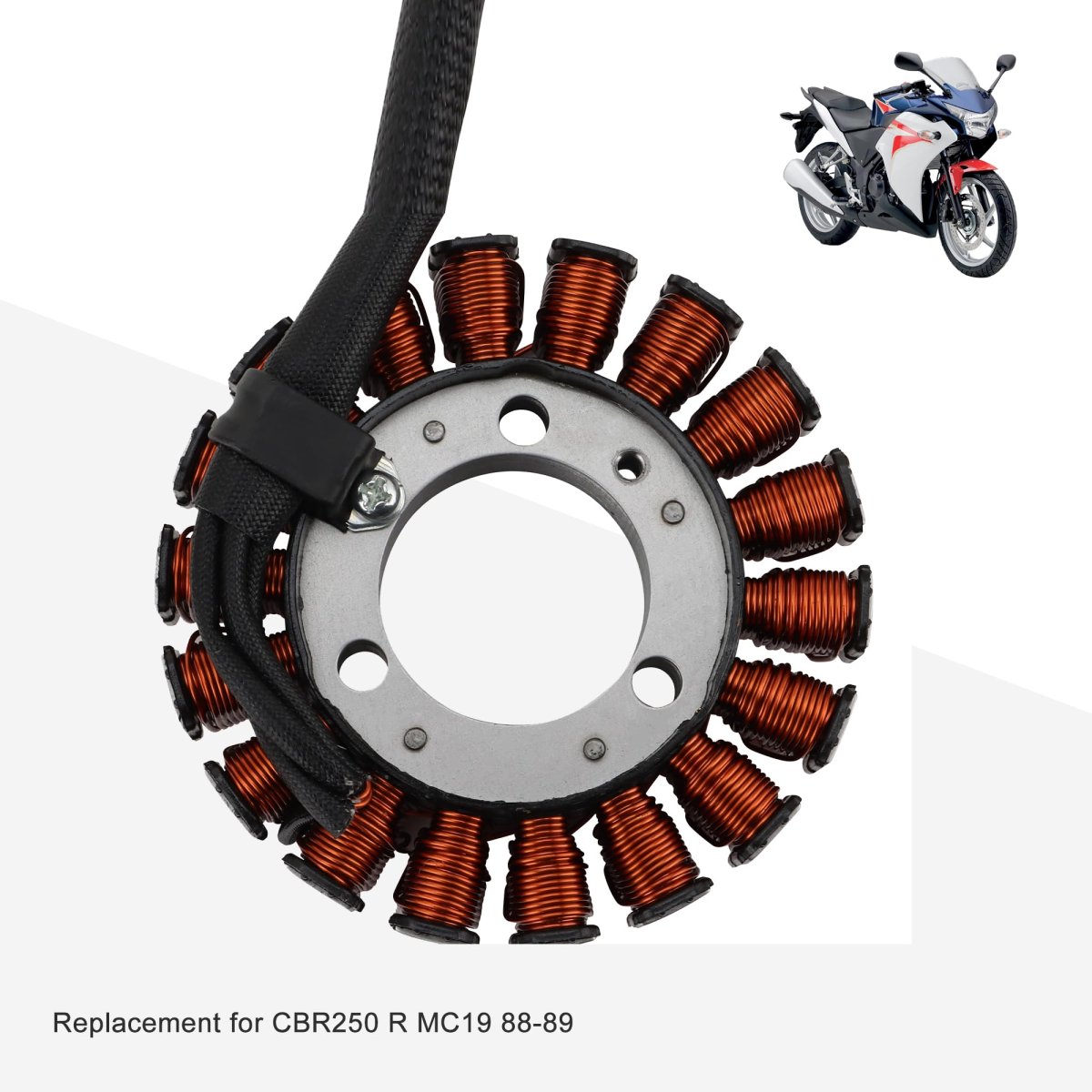 18 Coil 3 Wire Generator Magneto Stator Ignition Replacement For Cbr250 R Mc19 88-89