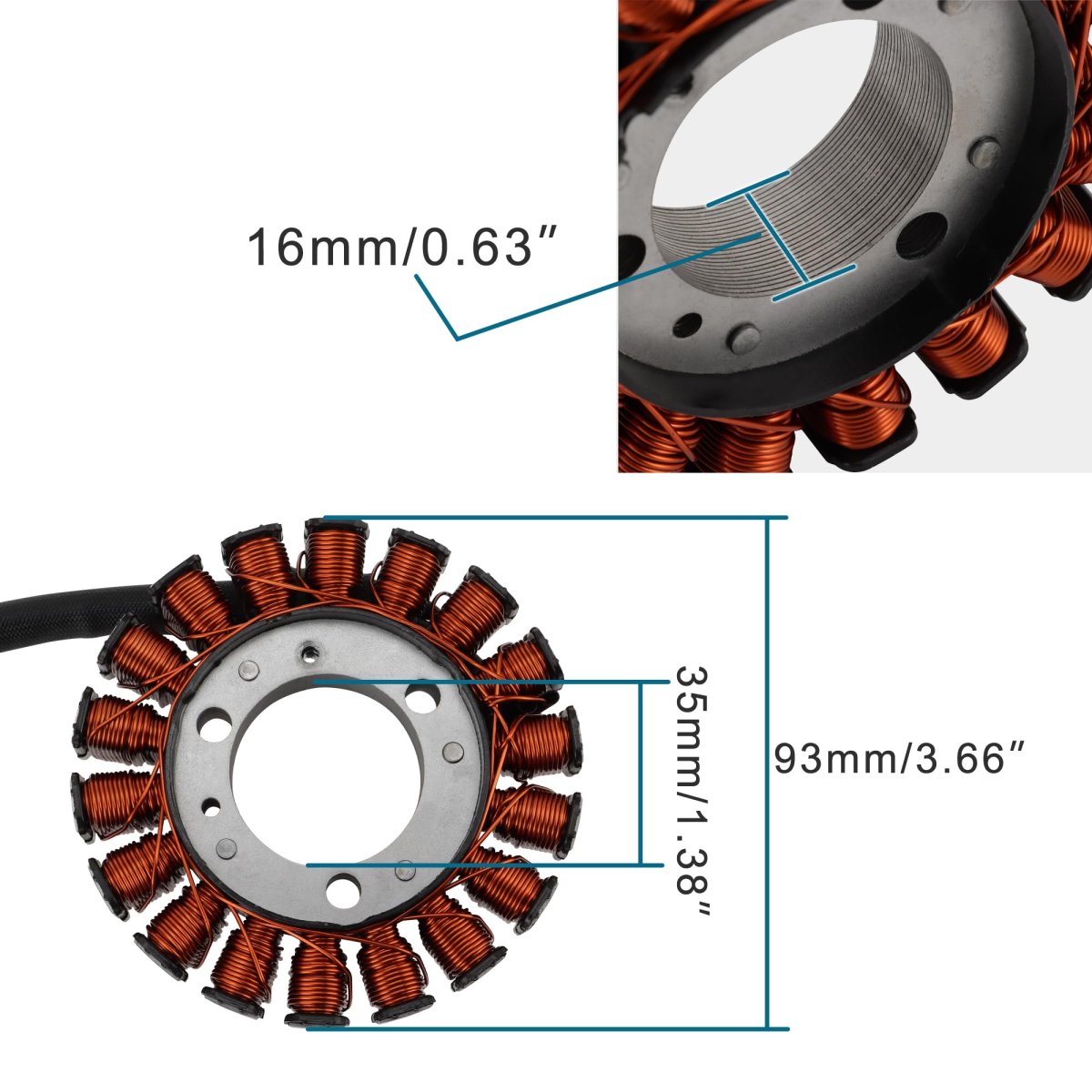 18 Coil 3 Wire Generator Magneto Stator Ignition Replacement For Cbr250 R Mc19 88-89