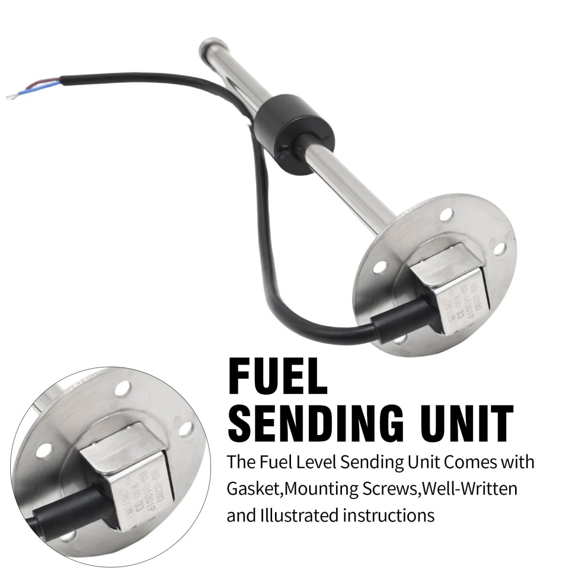 Fuel Sending Unit 240 33 Ohms 11 In 280mm Stainless Steel Tank Sender For Boat Vehicle Truck Rv Water Level Sensor
