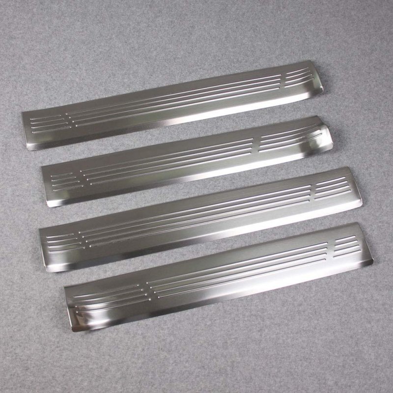 Beautost For Benz Gls 450 580 2020 2021 2022 2023 2024 Inside Door Sill Scuff Plate Guard Cover Trims Silver