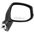 Left Side View Mirror Black Power Adjusted For 2012 2013 2014 Honda Civic Ho1320261 Smooth Finish Replacement