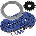 Caltric Blue O-ring Drive Chain And Sprockets Kit Compatible With Honda Vfr750f Interceptor 750 90-97